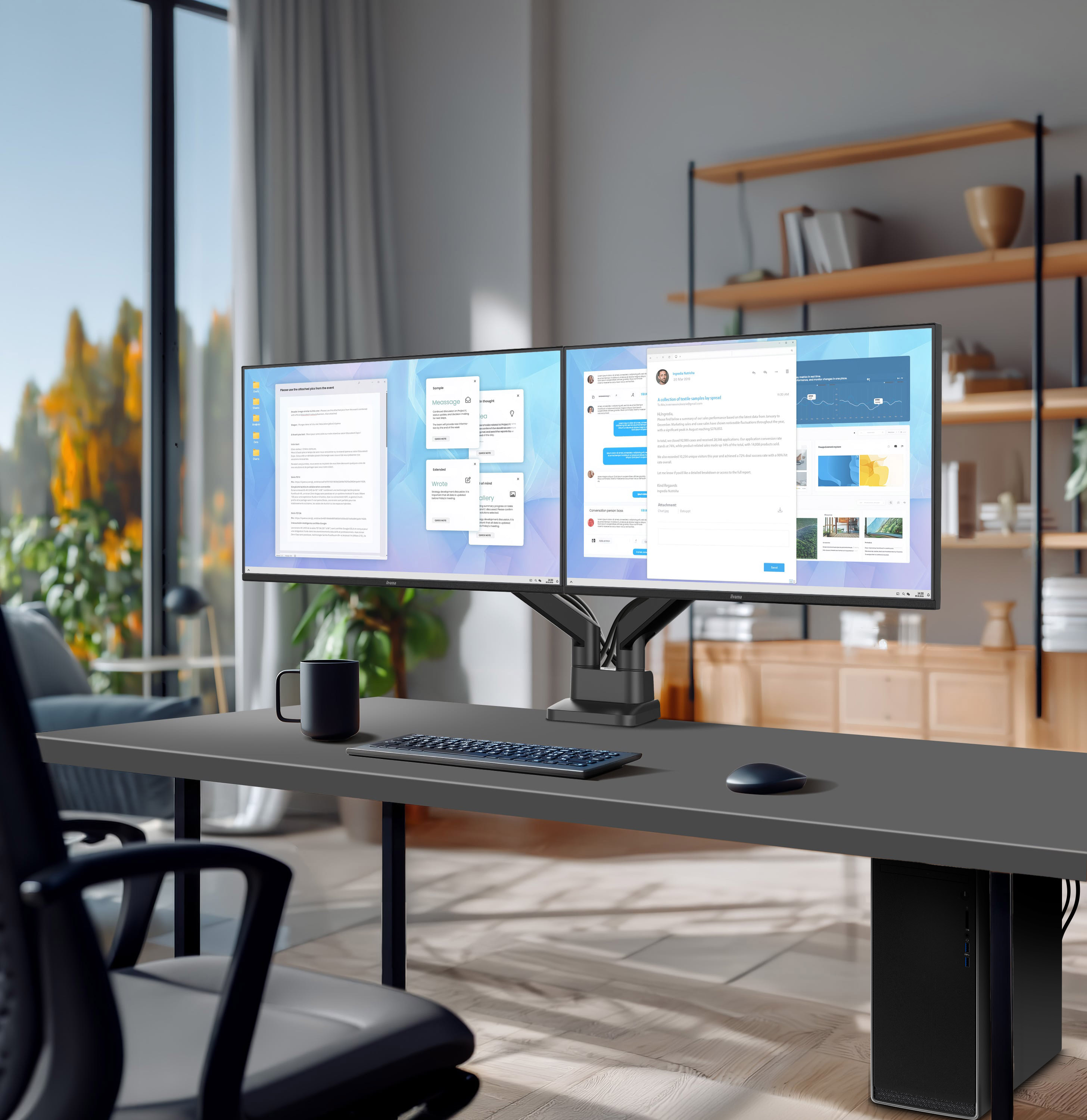 Iiyama ProLite XB2491H-B1 | 24" Ergonomischer IPS Monitor Full HD