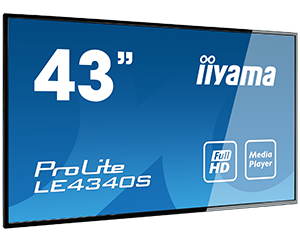 Iiyama ProLite LE4340S-B3 | 43" (108cm) | Full HD Großformat-Display mit USB Media Playback