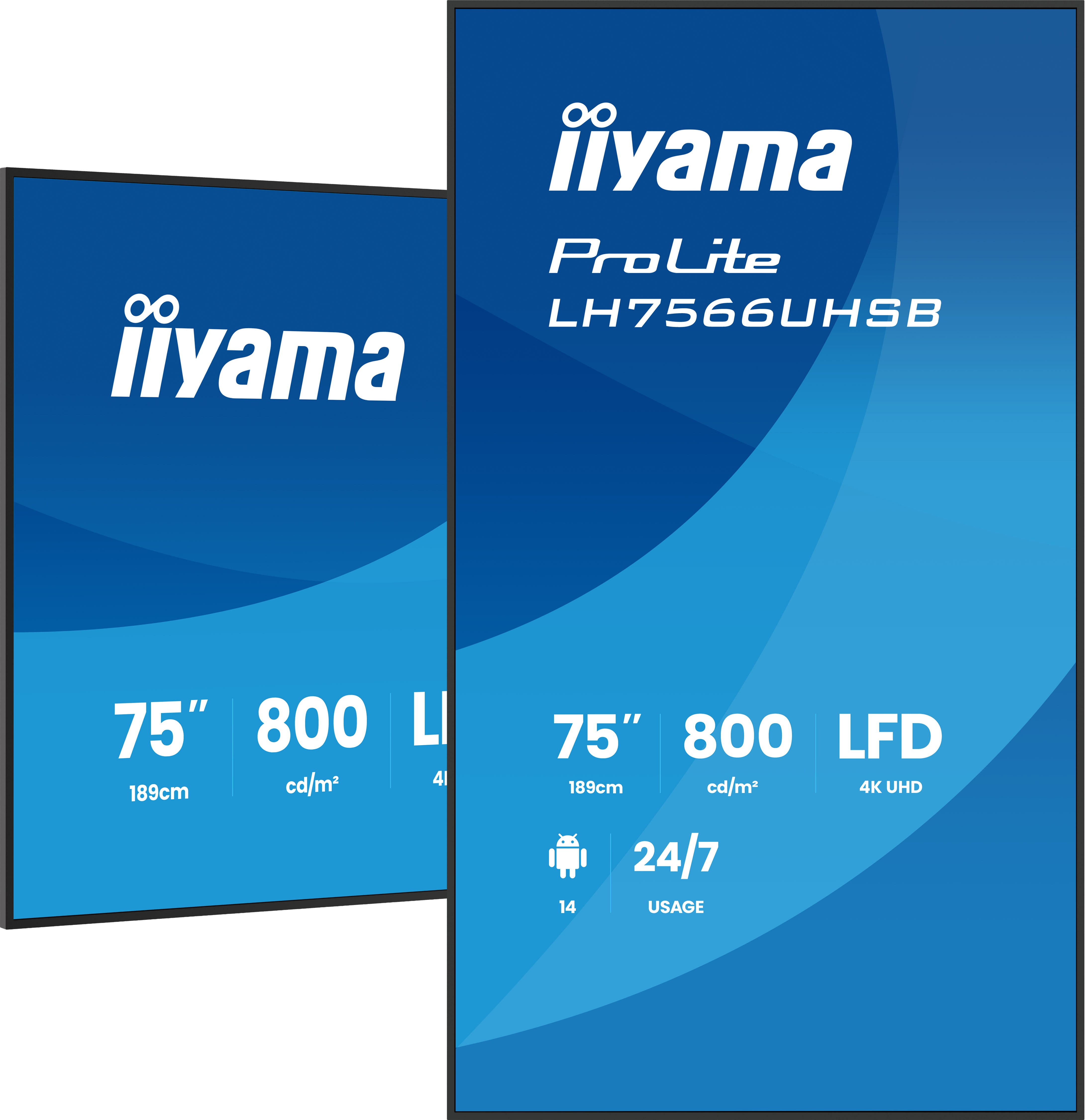 Iiyama ProLite LH7566UHSB-B1AG | 75" | 4K | Indoor Display