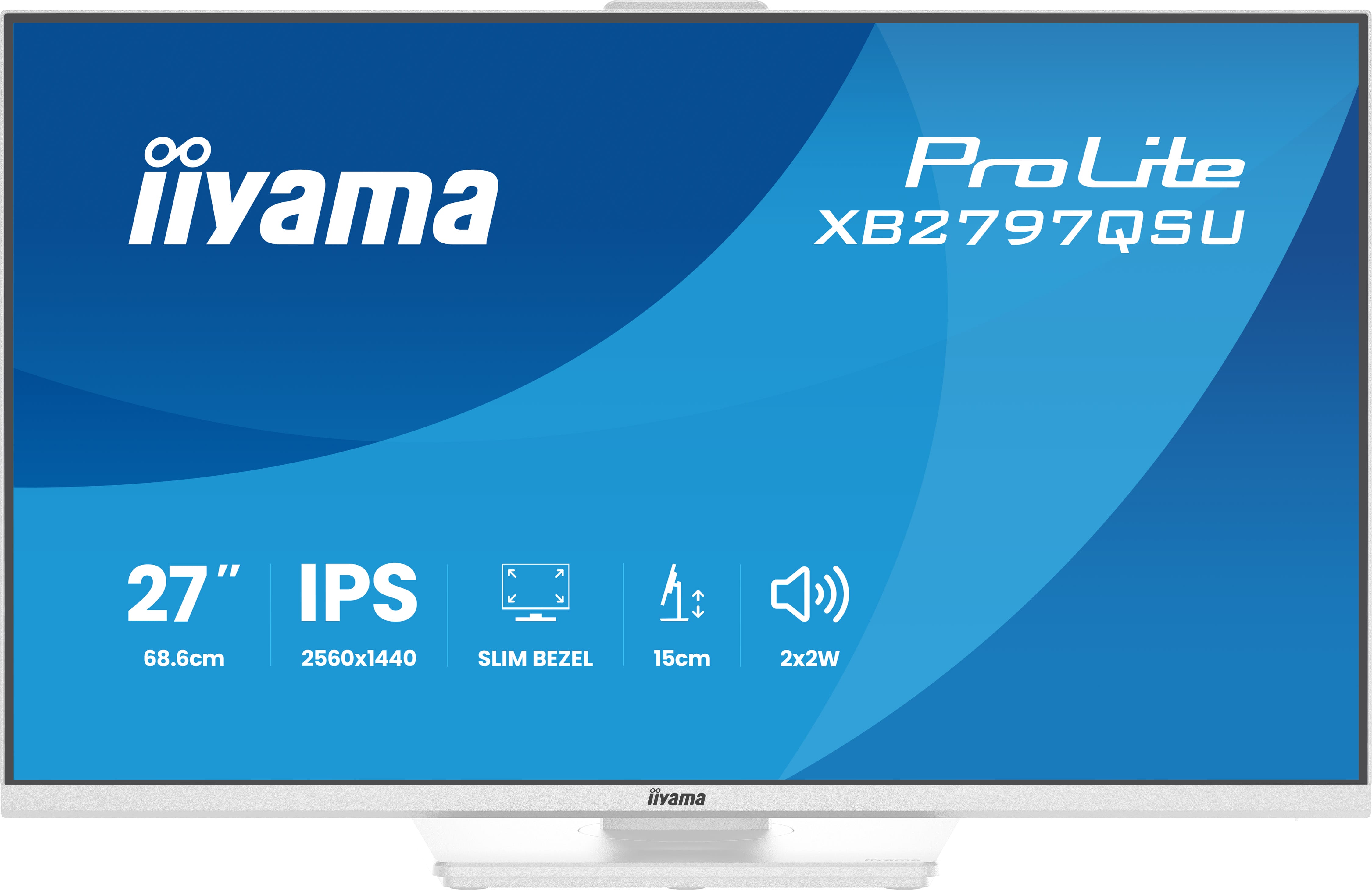 Iiyama ProLite XB2797QSU-W1 | 27" QHD IPS Monitor ergonomisch & USB-Hub
