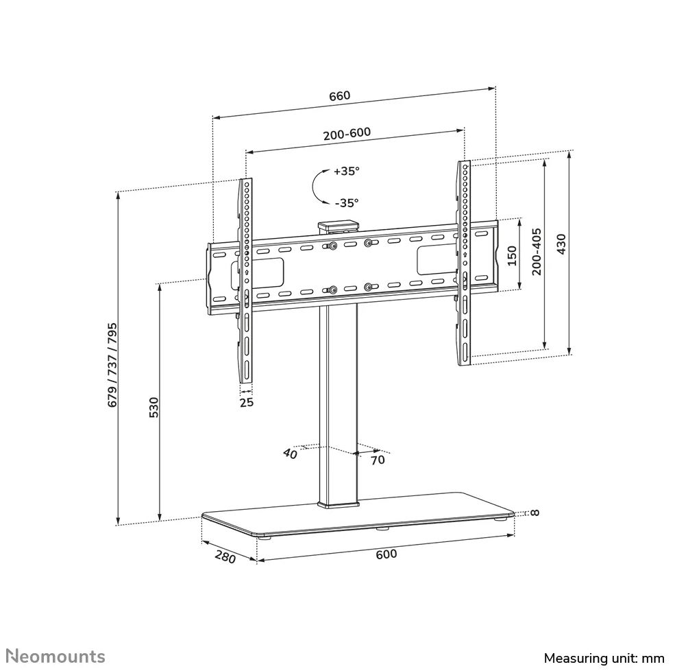 Neomounts DS45-430BL16 | 37" - 70"