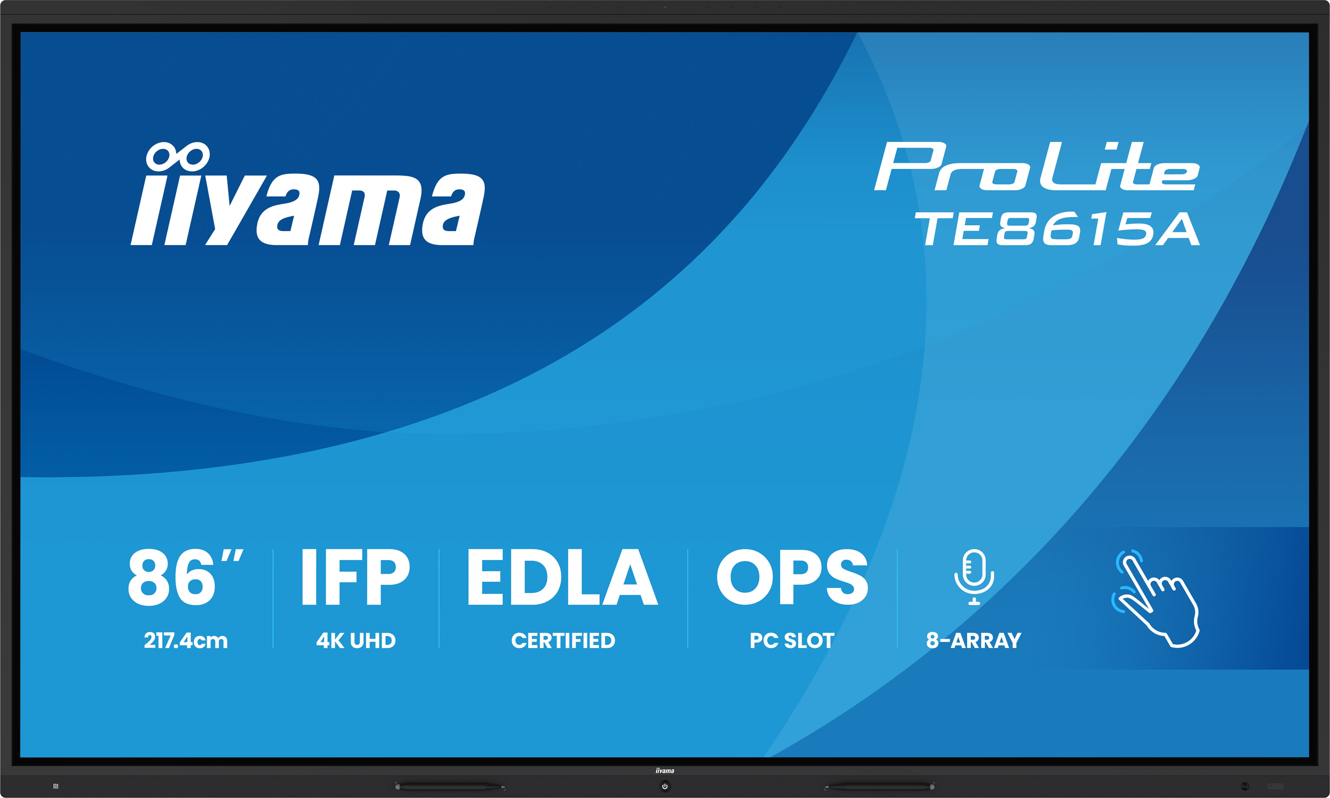 Iiyama ProLite TE8615A-B2AG 86"" – Interaktives 4K Touch Display für moderne Meetings & Zusammenarbeit
