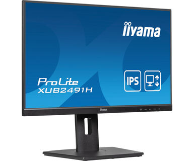 Iiyama ProLite XUB2491H-B1 | 24" Monitor mit IPS-Panel-Technologie, 100Hz Bildwiederholfrequenz und einem 150 mm höhenverstellbaren Standfuß Iiyama ProLite XUB2491H-B1 | 24" Monitor mit IPS-Panel-Technologie, 100Hz Bildwiederholfrequenz und einem 150 mm höhenverstellbaren Standfuß