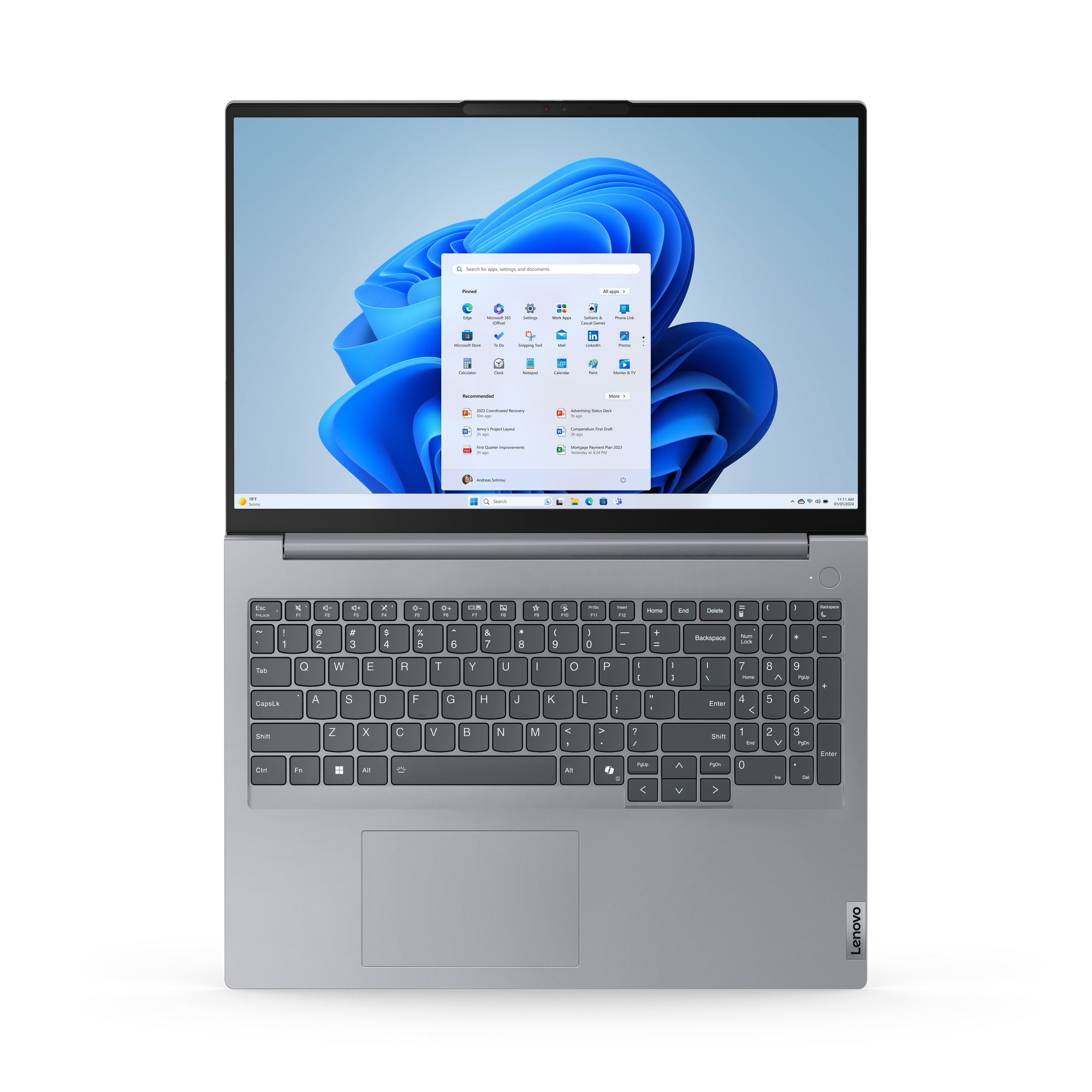 Lenovo ThinkBook-Serie | 16 G7 | 16.0" WUXGA | Ultra 7 155H | 16GB RAM | 512GB SSD | Win 11 Pro