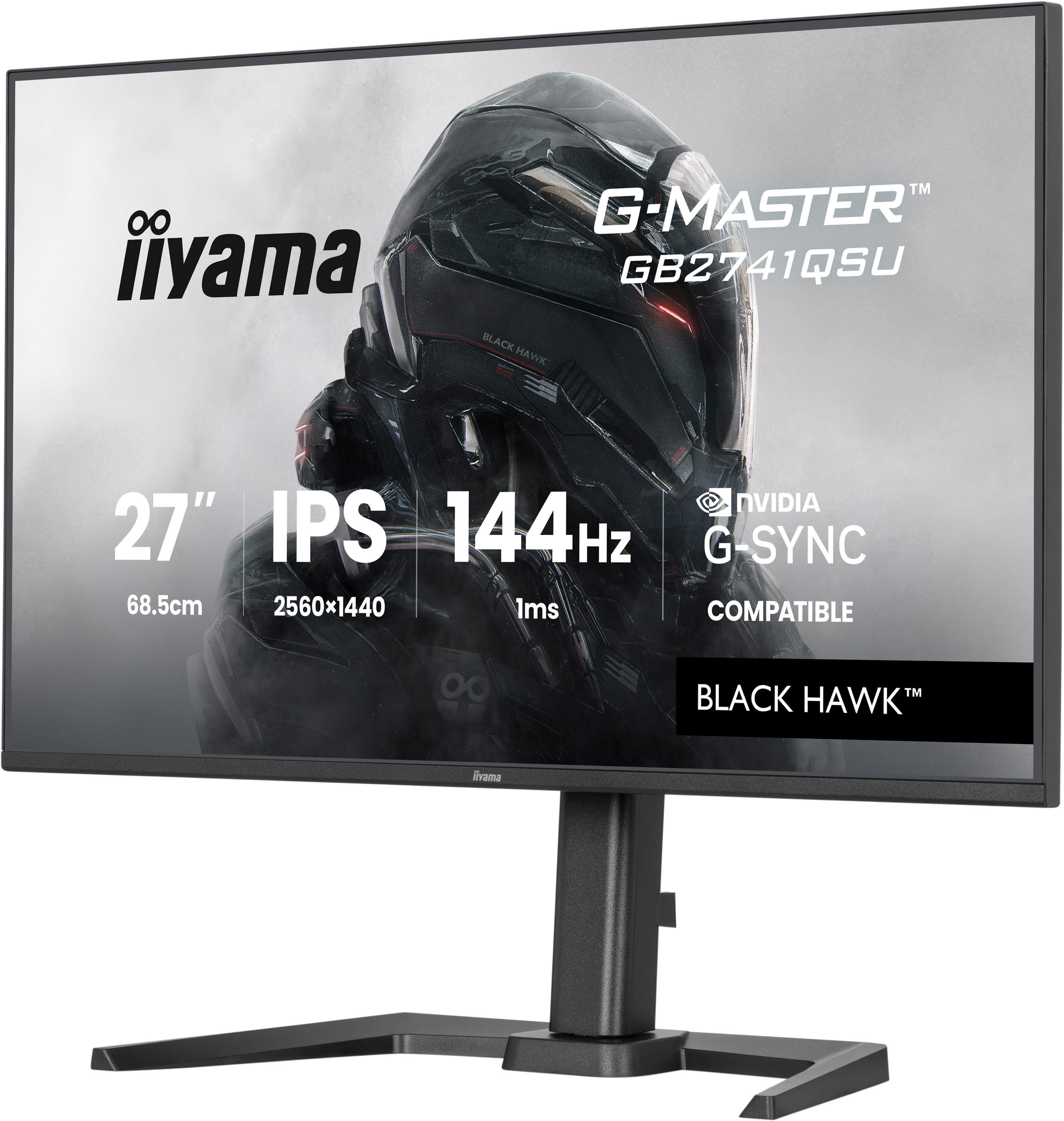 Iiyama G-MASTER GB2741QSU-B1 | 27" QHD Gaming Monitor mit 144 Hz und IPS-Panel