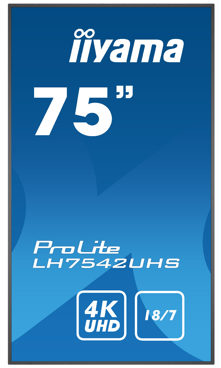 Iiyama ProLite LH7542UHS-B3 | 75" (189,3cm) | professionelles Digital Signage Display mit 4K UHD-Grafik