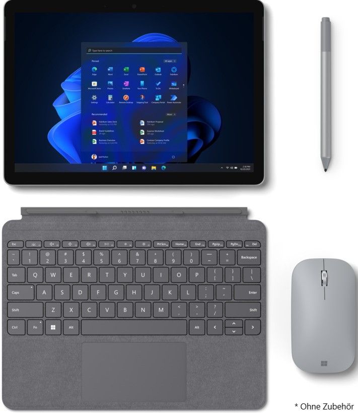 Microsoft Surface Go 3 | Intel i3 10100Y / 1.3 GHz | 8GB RAM | 128 GB SSD |  4G LTE-A | Windows 11 Professional       