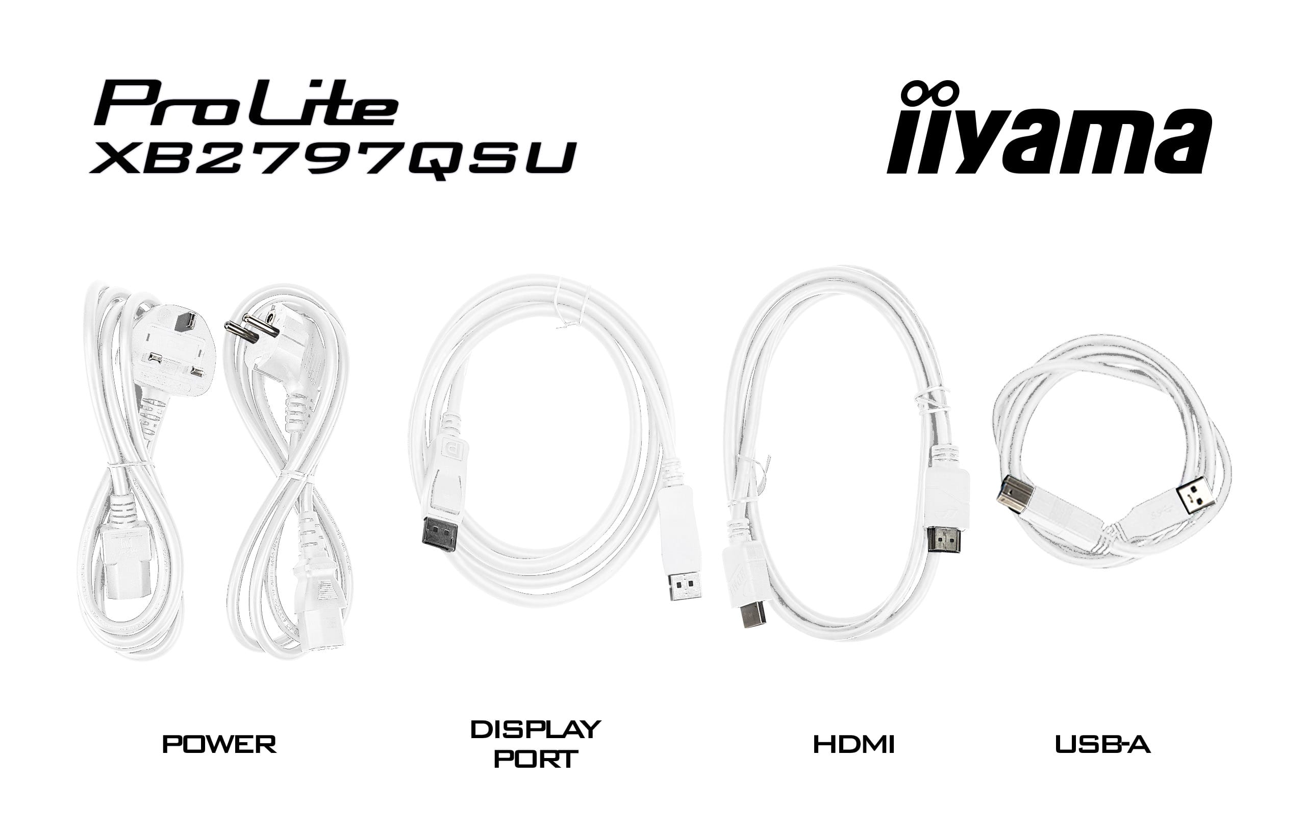 Iiyama ProLite XB2797QSU-W1 | 27" QHD IPS Monitor ergonomisch & USB-Hub