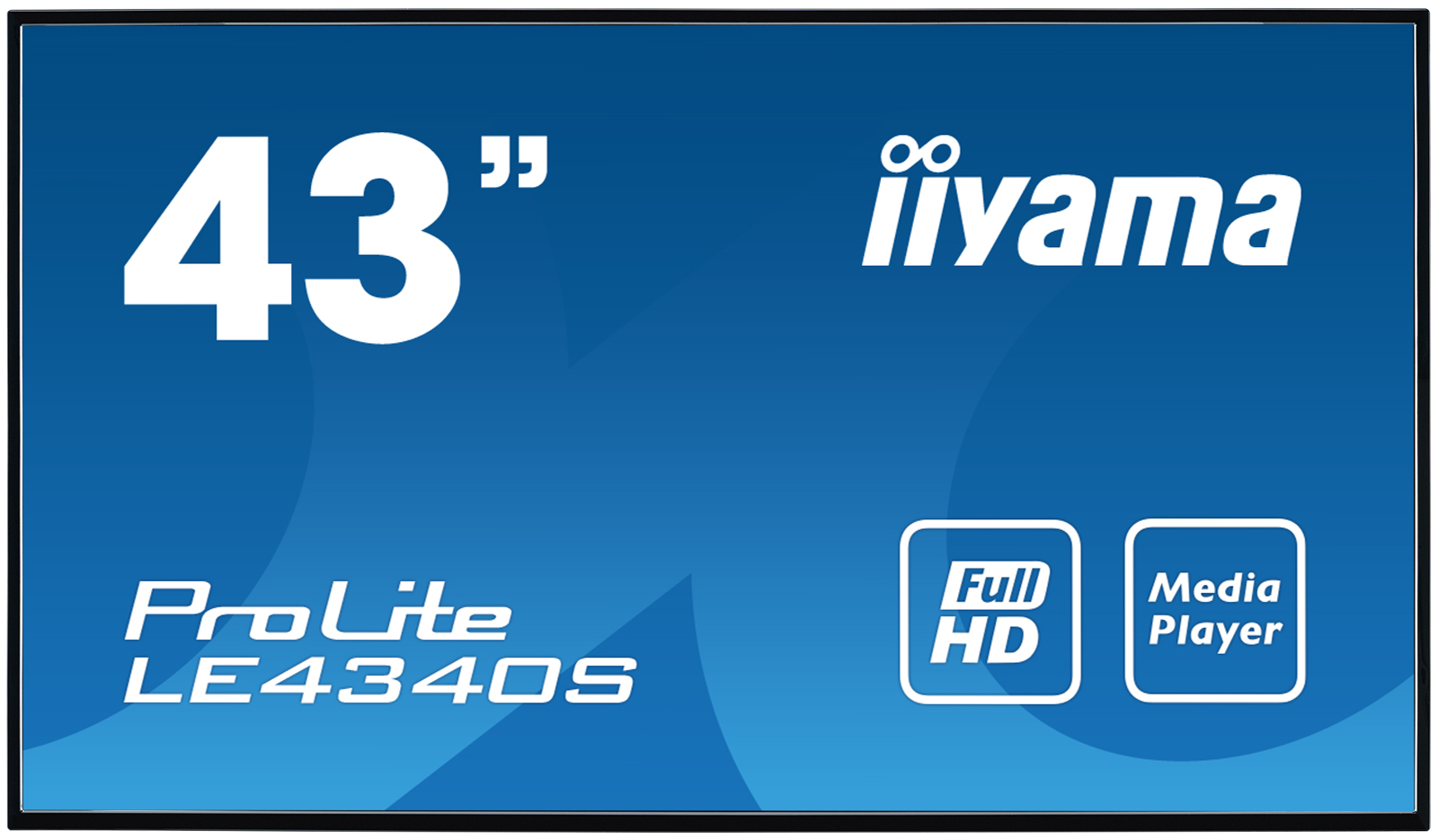 Iiyama ProLite LE4340S-B3 | 43" (108cm) | Full HD Großformat-Display mit USB Media Playback