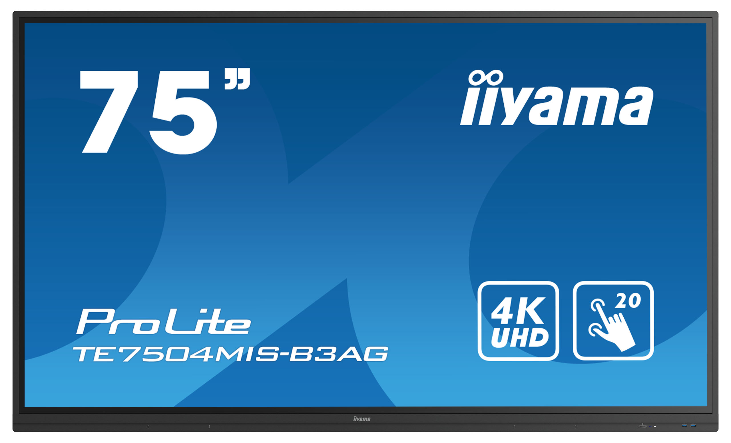 Iiyama ProLite TE7504MIS-B3AG | 75" | LCD Touchscreen-Display mit 4K-Auflösung und integrierter Whiteboard-Software