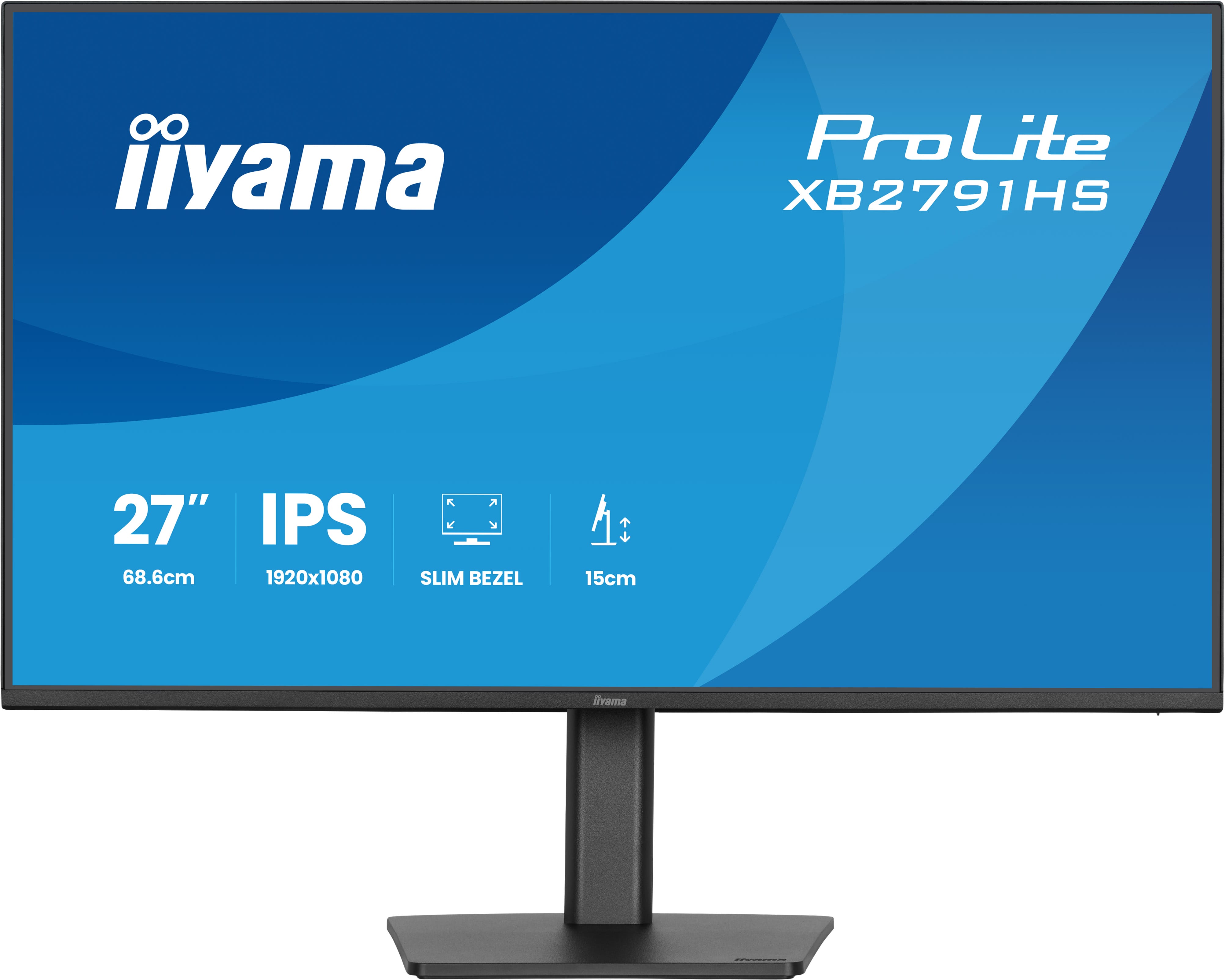 Iiyama ProLite XB2791HS-B1 | 27" Full HD IPS Monitor 120Hz Ergonomisch Höhenverstellbar Eye Care