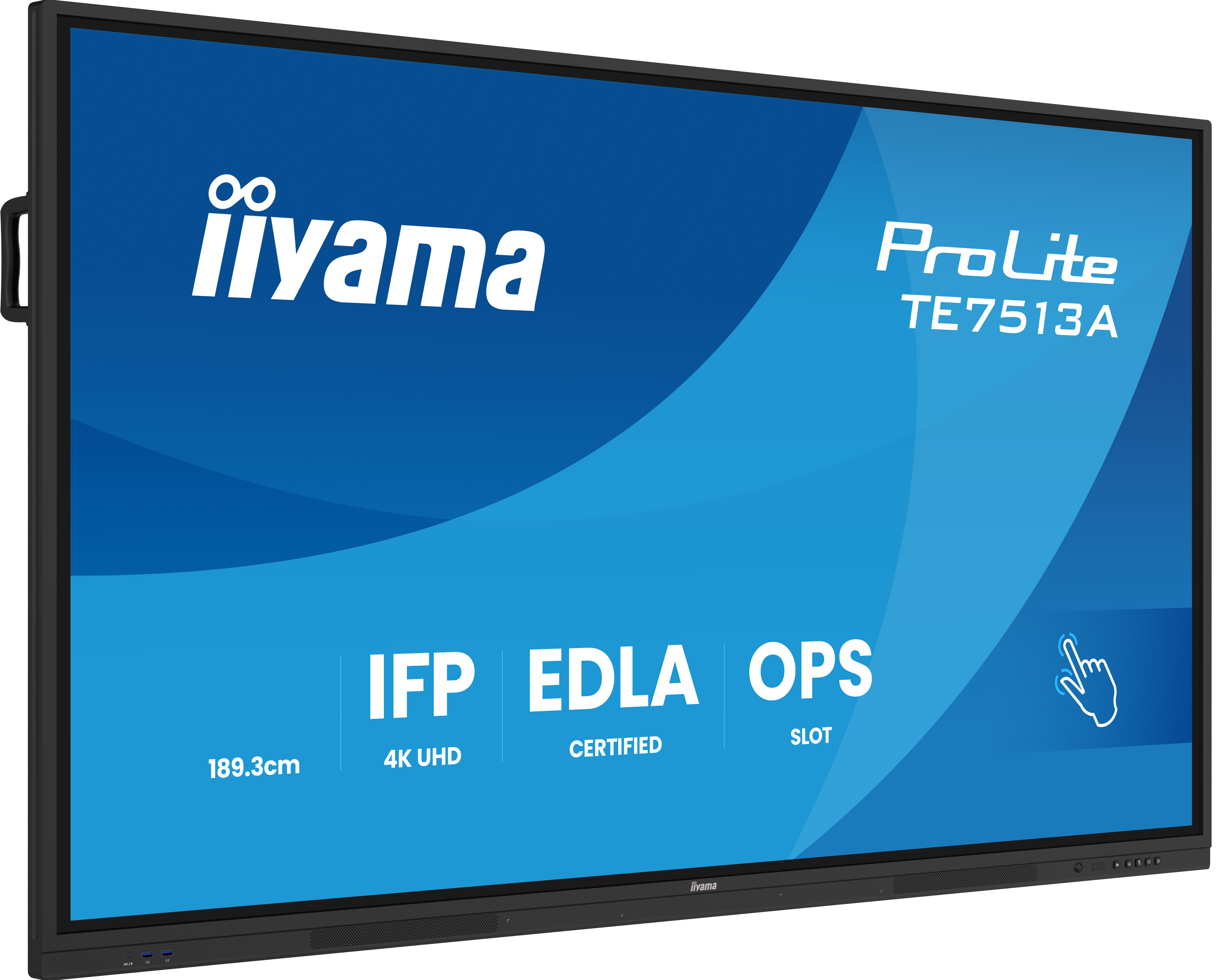 Iiyama ProLite TE7513A-B3AG | 75" | 4K UHD | Whiteboard Display