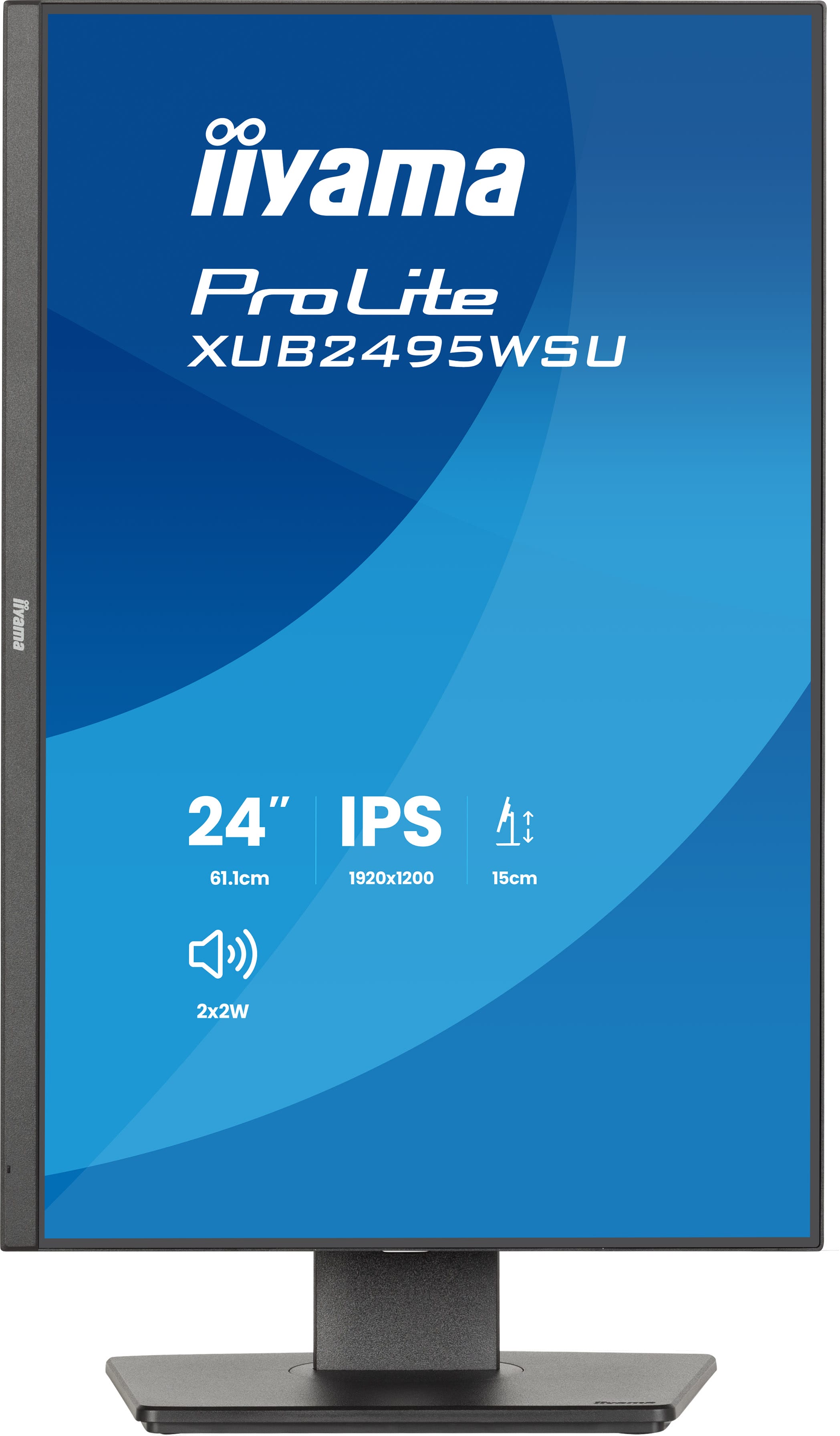 iiyama ProLite XB2495WSU-B1 | 24,1" IPS Monitor WUXGA 100Hz USB-C Hub 16:10 Ergonomisch