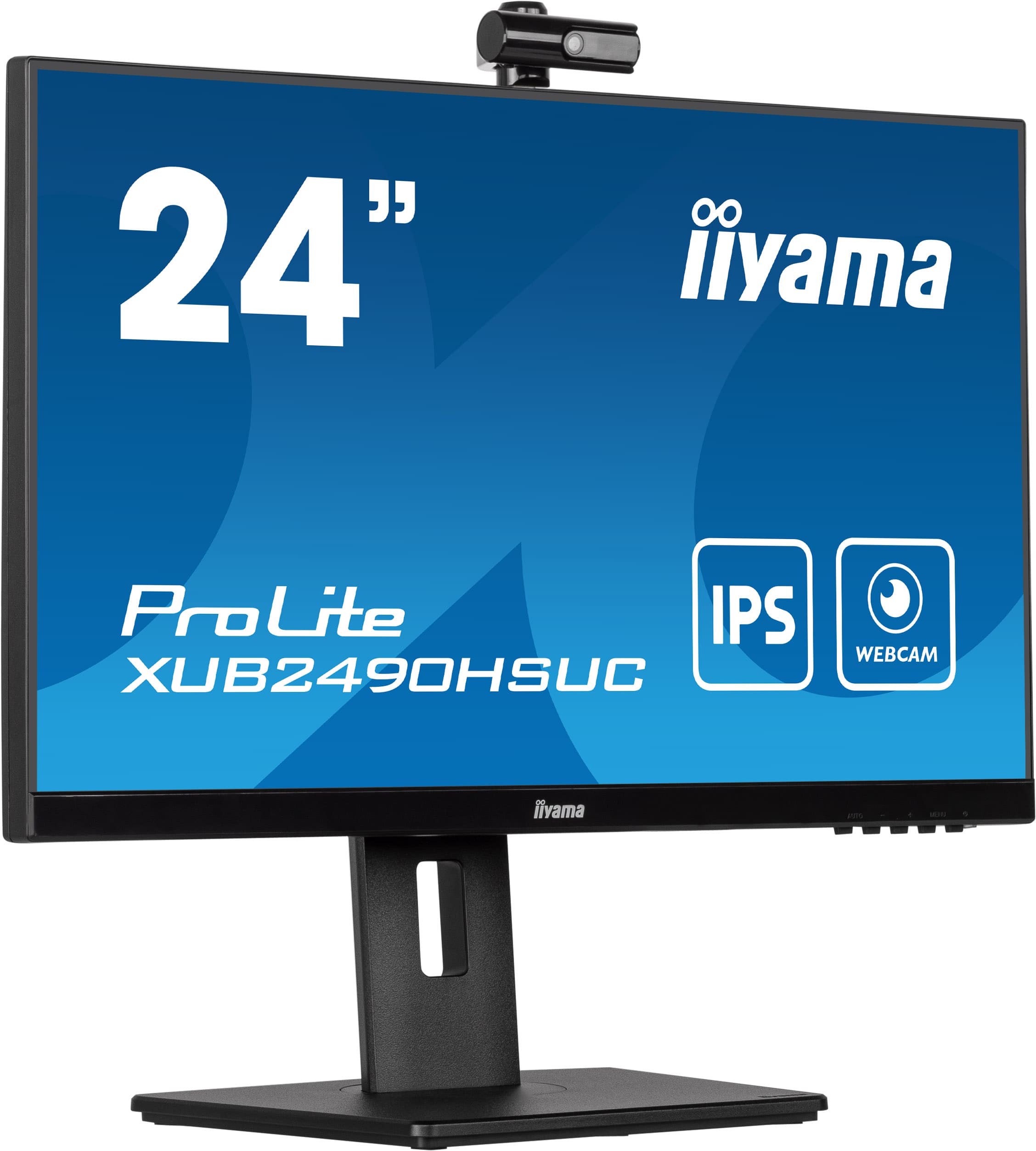 Iiyama ProLite XUB2490HSUC-B5 | 24" | Desktop-Monitor mit einsteckbarer Full HD Kamera und Mikrofon