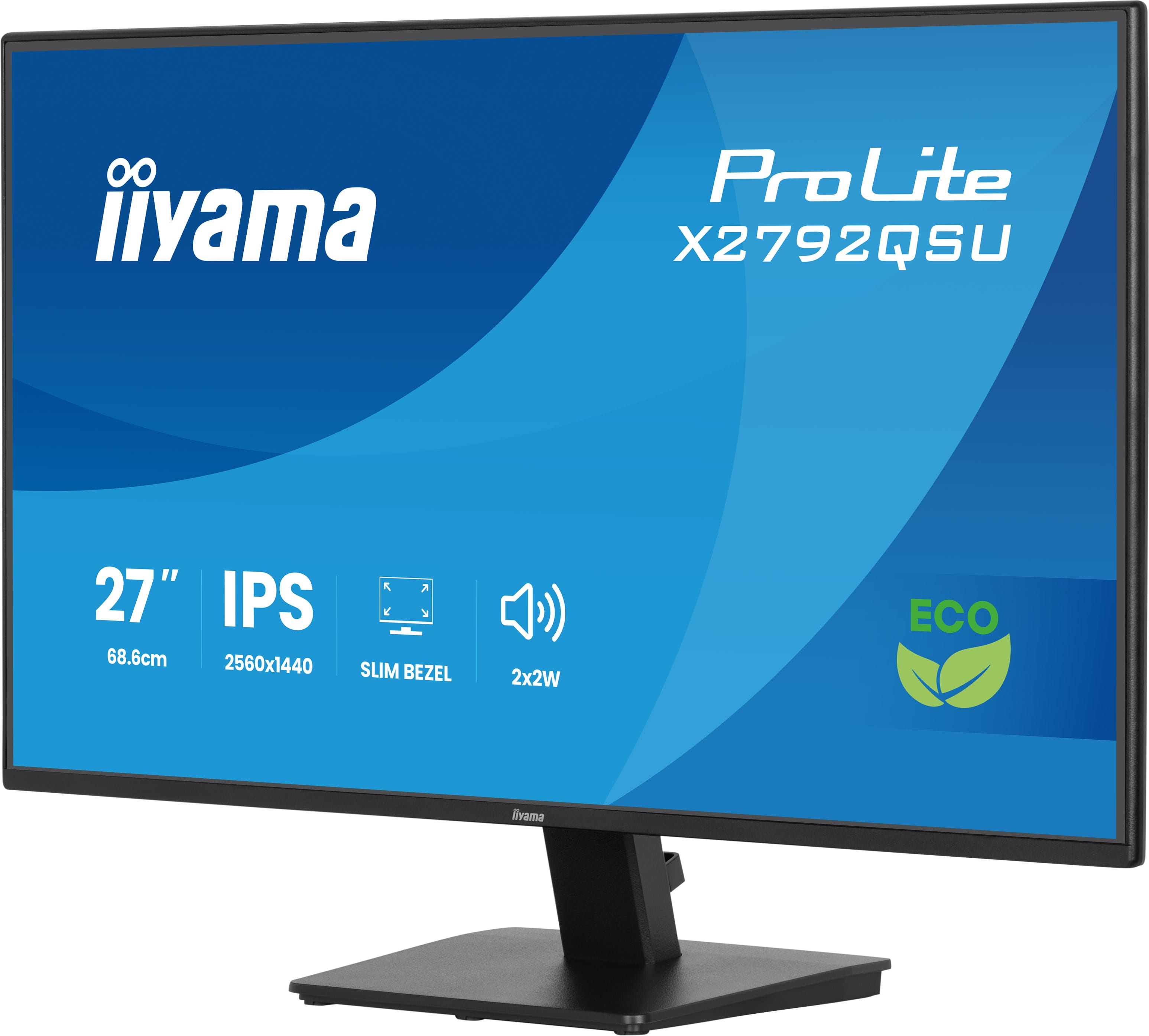 Iiyama ProLite X2792QSU-B1 | 27" QHD IPS Monitor – Energieeffizient & nachhaltig