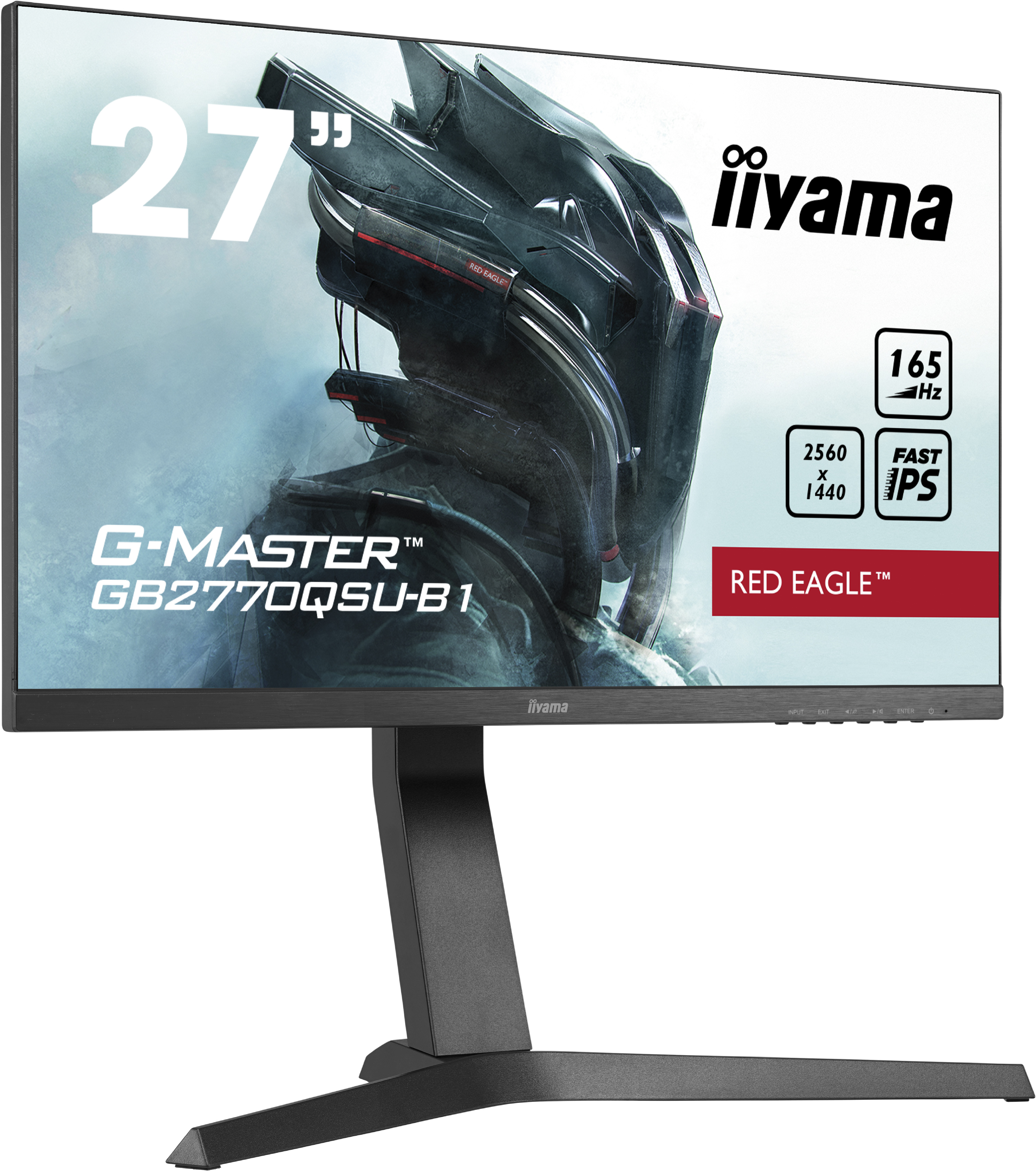 Iiyama G-MASTER GB2770QSU-B1 RED EAGLE | 27" | 165Hz | WQHD | Gaming Monitor