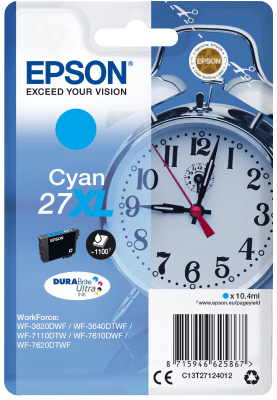 Tinte Epson C13T27124012 XL 1.100 Seiten Cyan