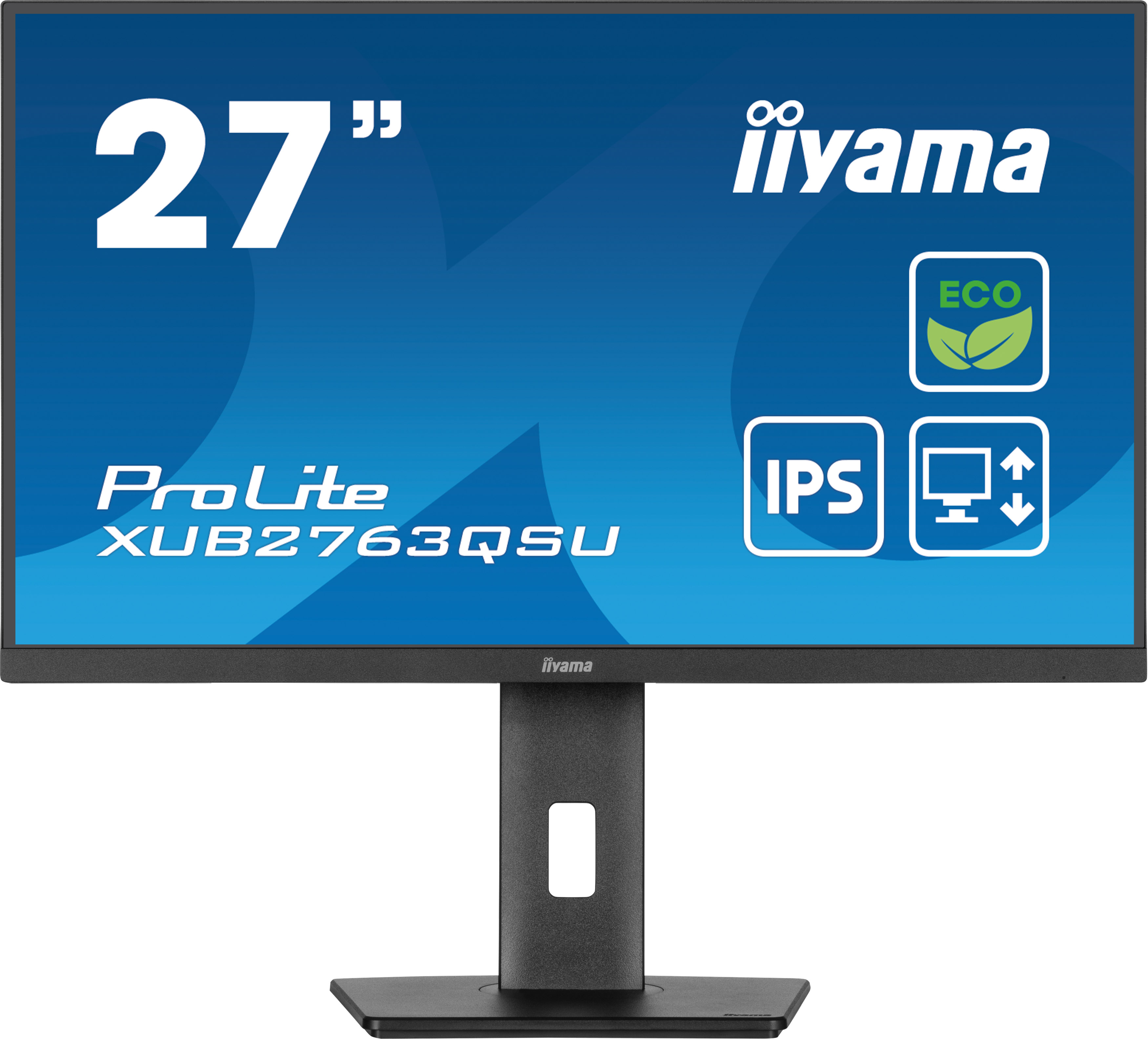 Iiyama ProLite XUB2763QSU-B1 | 27" Monitor mit IPS-Panel-Technologie, QHD -Auflösung, Energieklasse B