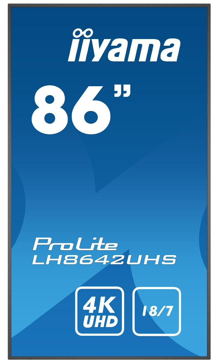 Iiyama ProLite LH8642UHS-B3 | 86" (217cm) | professionelles Digital Signage Display mit 4K UHD-Grafik